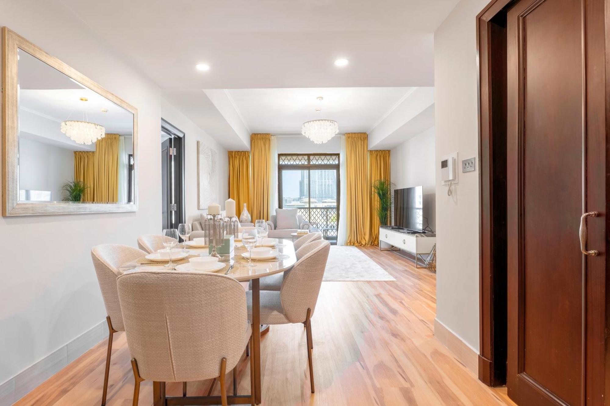 Ultra Luxury Downtown - Full Burj Khalifa View - 5 Min Walk To Dubai Mall! מראה חיצוני תמונה